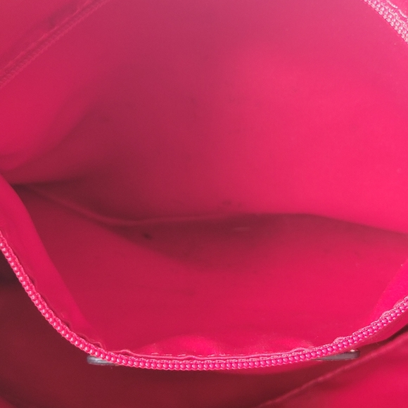 Coach Daisy Signature Convertible Hobo Purse F24062 Khaki Tan Coral Orange - Picture 8 of 9